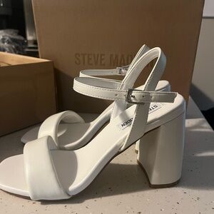 Steve Madden White Heel